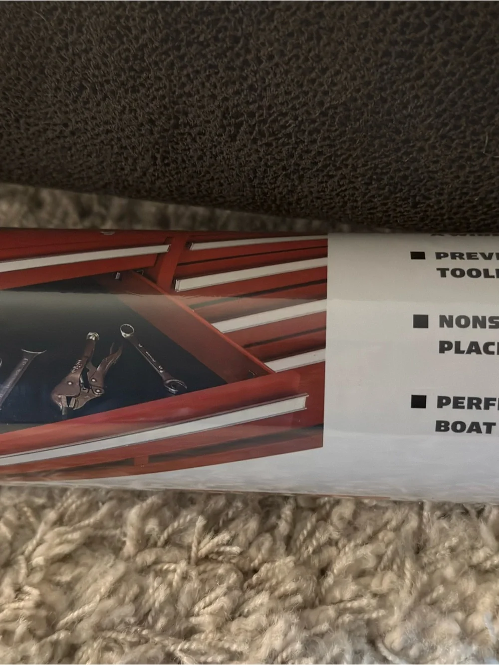 U.S. GENERAL 18”x72” Nonslip Solid Drawer Liner for Tool Boxes-Truck Boxes